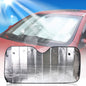 Fold-Up Reflective Windshield Sun Shade with Suction Cups
