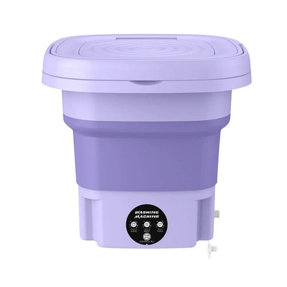 Foldable Laundry Machine with Detachable Drain Basket