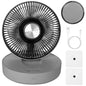 Foldable Rechargeable LED Desk Fan Wall Mounted with Magnetic Remote