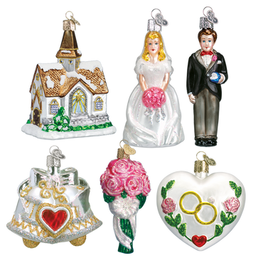 Old World Christmas Wedding  Ornament Collection