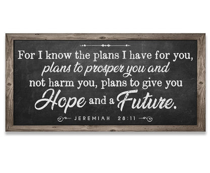 For I Know The Plans 2 - Canvas