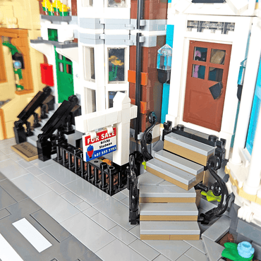 Realtor "For Sale" Sign and Post - Custom Printed Mini Build Set - Made Using LEGO® parts