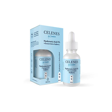 Celenes Hyaluronic Acid + Ferment Active Gojiberry Face Serum - Anti-Aging, Hydrating Skincare Product