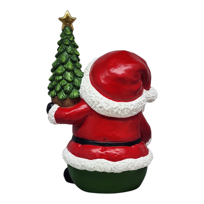 Jolly Santa with Moving Eyes and Christmas Tree