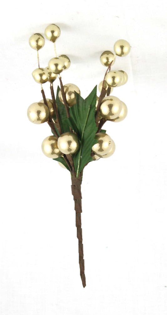 7.5" Berry Cluster - Gold