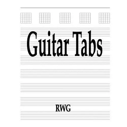 Guitar Tabs: 50 Pages 8.5" X 11" - Paperback