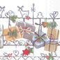 Christmas Trellis Cocktail Napkin