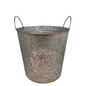 Honey Bee Embossed Galvanized Bucket -