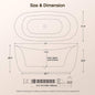 Nuvia Verano Freestanding Whirlpool Air Bubble LED Massage Bathtub (SAK47639)