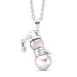 FreshWater Pearl Drop Snowman Necklace