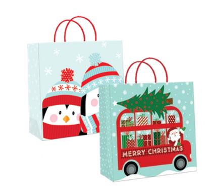 2 Pack Large Kraft Gift Bags -