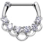 16G 5/16 Clear Gem Princess Parade Septum Clicker