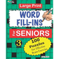 Large Print WORD FILL-INS For SENIORS; Vol. 3 - Paperback