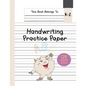 Handwriting Practice Paper K-2: The Little Monster Kindergarten writing paper with dotted lined sheets for ABC and numbers learning for girls 128 page - Paperback