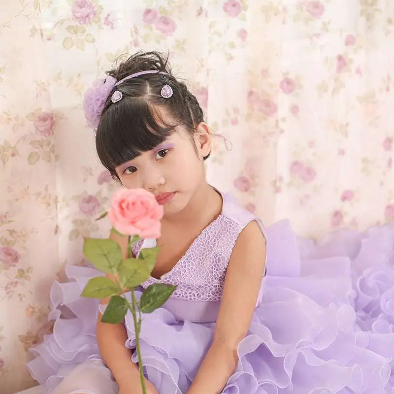 Fuchsia Layered Ruffled Dress Flower Girl Tuxedo