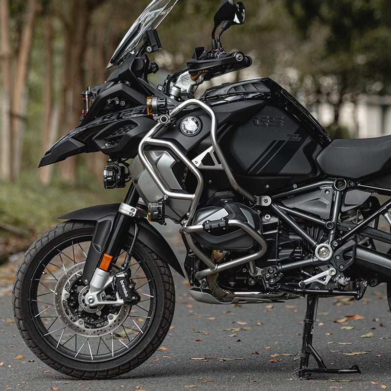 LOBOO Fuel Tank Crash Bar for BMW R1250GS Adventure (2019-on) – Stainless Steel Upper Protection Bar with Auxiliary Light Mounts