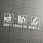 Don't Touch My Tesla | Funny Vinyl Stickers | UV-Resistant & Waterproof | Express Your Humor