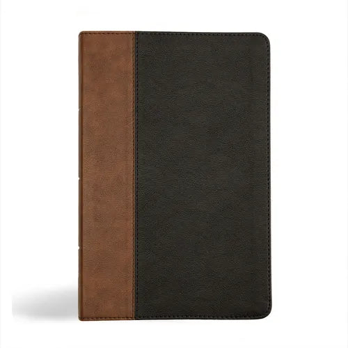 KJV Personal Size Giant Print Bible, Black/Brown Leathertouch - Imitation Leather