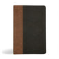 KJV Personal Size Giant Print Bible, Black/Brown Leathertouch - Imitation Leather