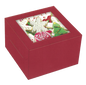 Square Cookie Box - 2 Pack - Red