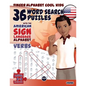 36 Word Search Puzzles with the American Sign Language Alphabet: Cool Kids Volume 02: Verbs - Paperback