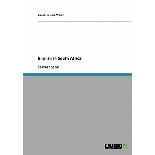 English in South Africa - Paperback