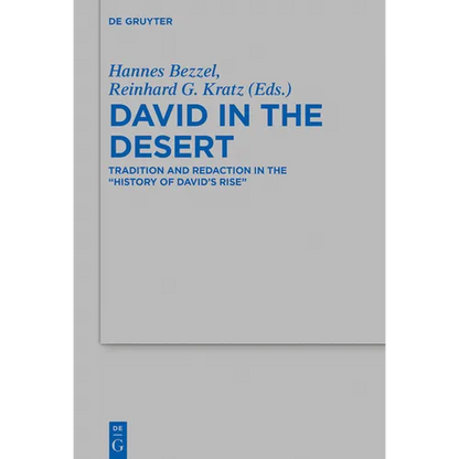 David in the Desert: Tradition and Redaction in the "History of David's Rise - Paperback
