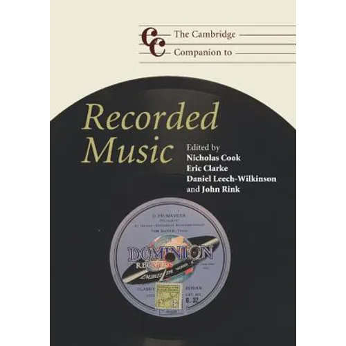 The Cambridge Companion to Recorded Music - Hardcover