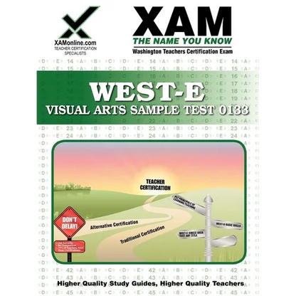 West-E Visual Arts Sample Test 0133 Teacher Certification Test Prep Study Guide - Paperback
