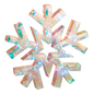 Lighted Hanging Holographic Snowflake with Remote Control - 18 inch