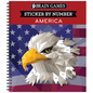 Brain Games - Sticker by Number: America (28 Images to Sticker) - Spiral