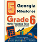 5 Georgia Milestones Grade 6 Math Practice Tests: Proven Practice for Top Scores with Detailed Explanations - Paperback
