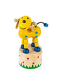 Wood Push Puppet Farm Animal - Dog