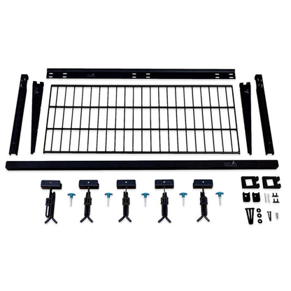 Lone Peak Ski Rack + Shelf | Adjustable Wall Storage System | Holds 5 Pairs of Skis