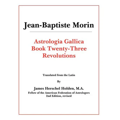 Astrologia Gallica Book 23 - Paperback