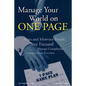Manage Your World on ONE PAGE - Paperback