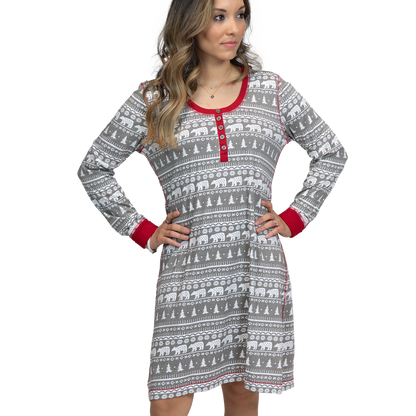 Nightshirt - Nordic Bear - Small/Medium