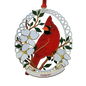 Northern Cardinal Collectible Brass Ornament