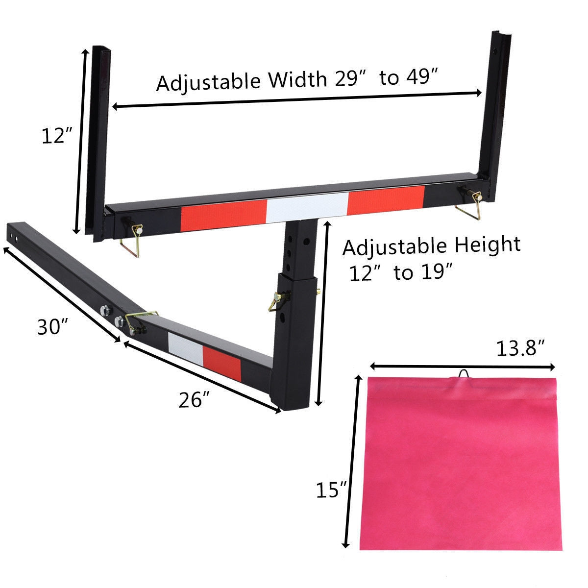 Adjustable Steel Pick Up Truck Bed Hitch Extender