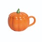 Ceramic Pumpkin Mug with Lid