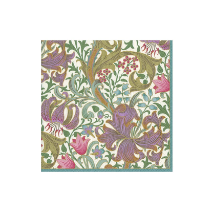 Golden Lily (Ivory) - Cocktail Napkin