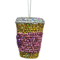 Bedazzled Coffee Cup Ornament - Brewed for the Holidays