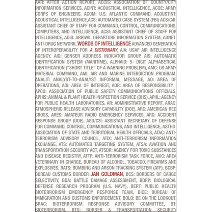 Words of Intelligence: A Dictionary - Paperback