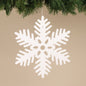 11" Glittered White Snowflake
