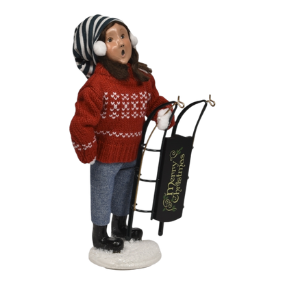 Winter Sports Family - Sledding Girl