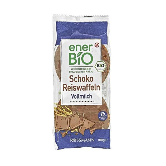 Enerbio Organic Chocolate Rice Cakes: Gluten-Free Crispy Puffed Rice Treat Ð Indulge Guilt-Free with Our Delicious Chocolate Flavored Snack.