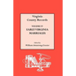 Early Virginia Marriages - Paperback