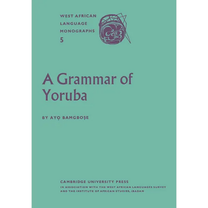 A Grammar of Yoruba - Paperback