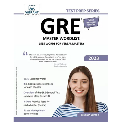 GRE Master Wordlist: 1535 Words for Verbal Mastery - Paperback
