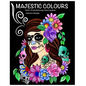Majestic Colours Adult Colouring Book, Stress Relieving, Calavera Designs: Calavera Sugar Skulls design - Paperback
